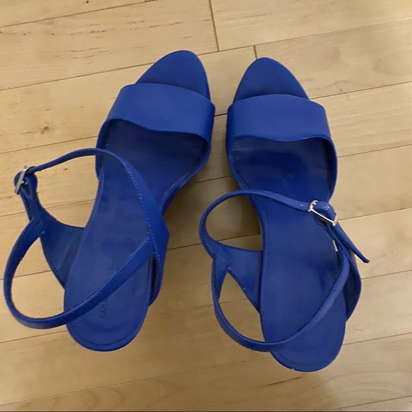 Blue Platform Heels - Picture 3 of 4